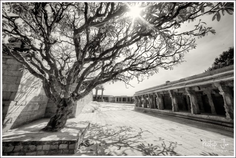 Monochrome of Lepakshi Temple