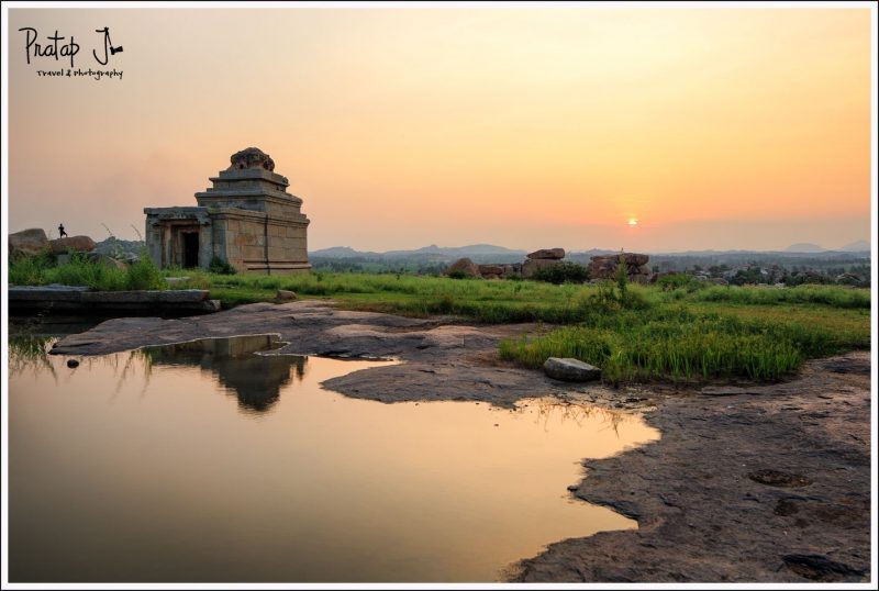 Sunset from Hemakuta Hill in Hampi