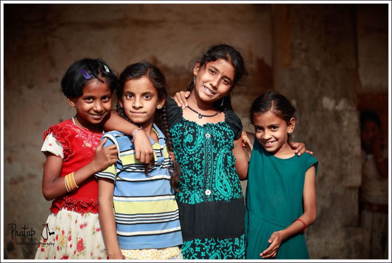 Children from Melkote playing at the Celuvanarayanaswamy Temple