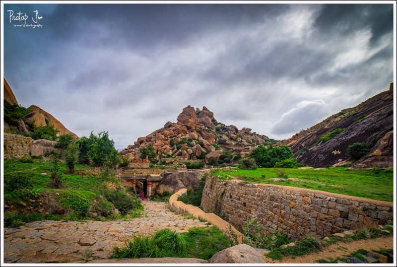 Hillocks wih huge boulders inside Chitradurga Fort