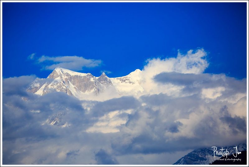 A Closeup of Himalayan Snowclad Mountains