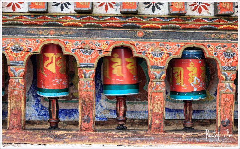 Prayer Wheels at Kichu Lhakhang