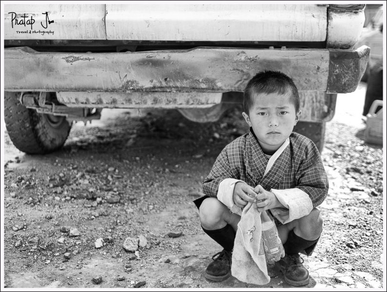 Young boy in Punakha Town