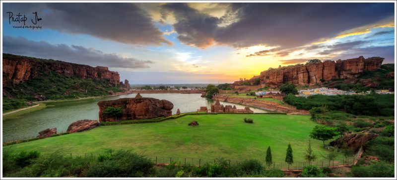 view of Badami ASI area in Karnataka