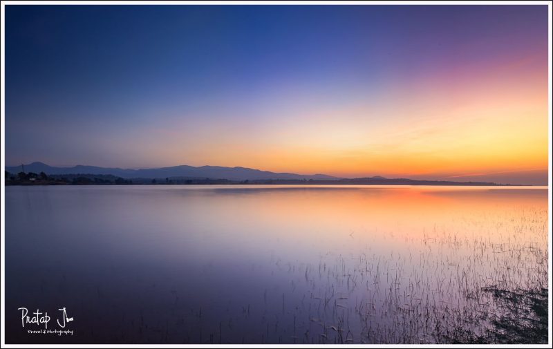 Sunset at the Denwa River Bank