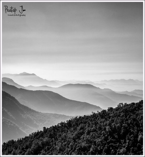 Black and White Landscape photo of the Himalayas
