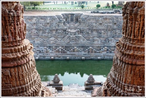 Intricate pillars of the Sun Temple