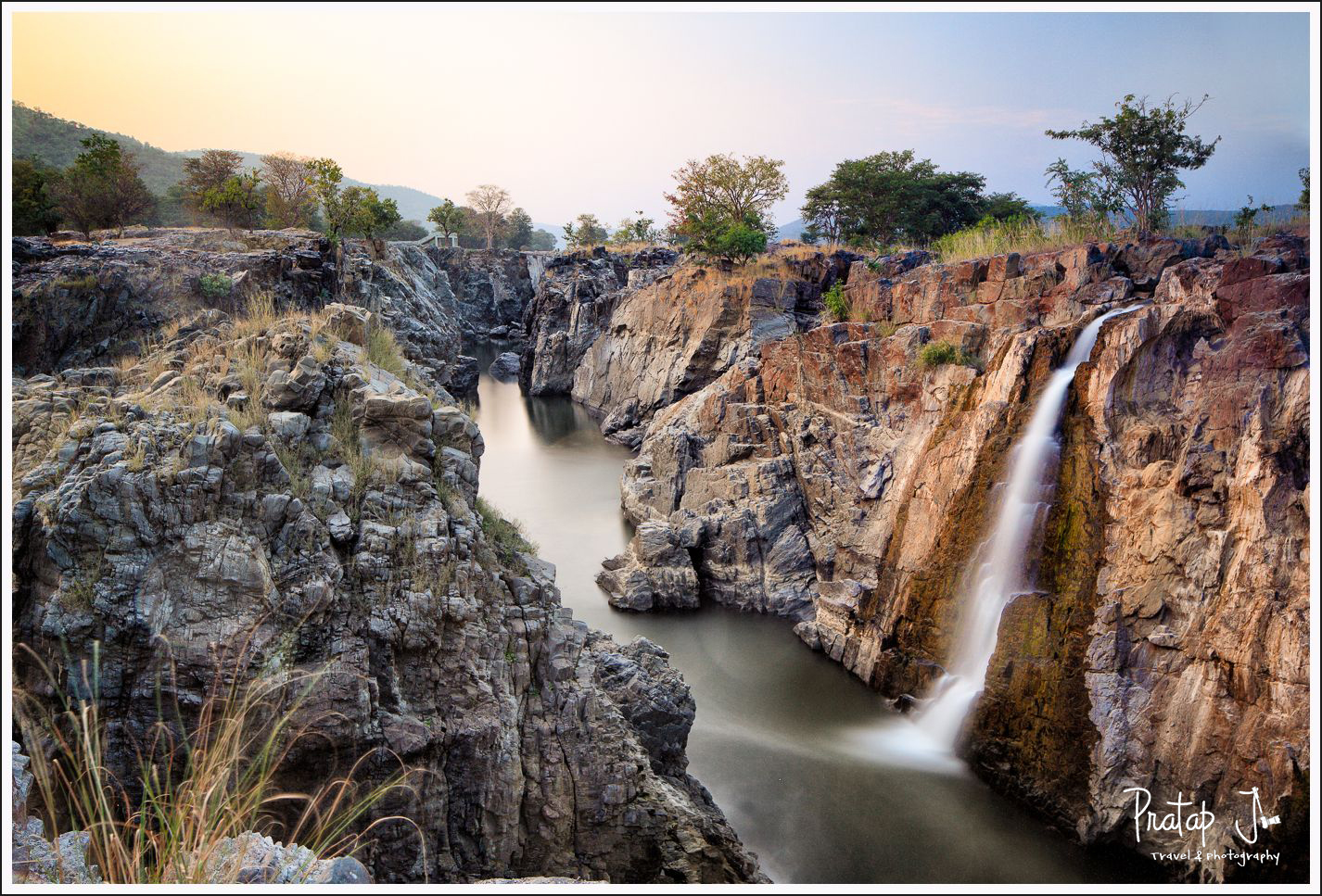 A view of the river Cauvery at Hogenakkal Falls